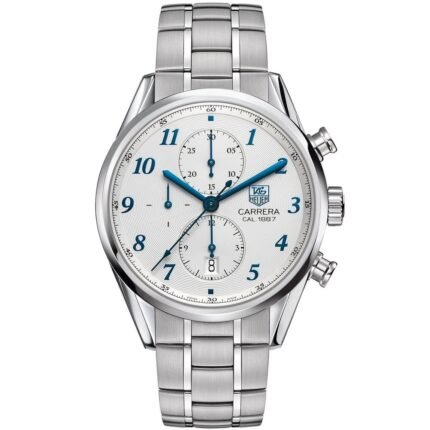 ساعه من Tag Heuer تعمل بعدادات وسير فضى من المعدن