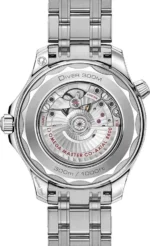 ساعه من007 OMEGA بلون مينا ازرق وسير فضي من الستانليس ستيل