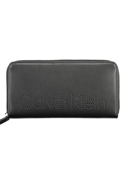 محفظة Calvin Klein للنساء جلد طبيعي اسود اصلية