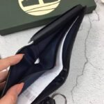 طقم ميدالية و محفظة Timberland جلد طبيعي اسود