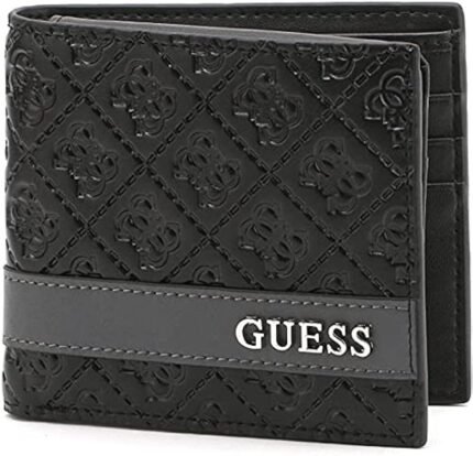 محفظة Guess جلد اسود