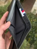 محفظة تومي هيلفيغر  رجالي اسود جلد طبيعي