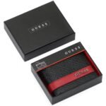 محفظة GUESS جلد طبيعي اسود