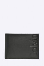 محفظة Calvin Klein جلد طبيعي اسود