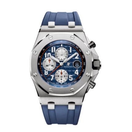 ساعه منِ Audemars Piguet تعمل بعدادات بلون ازرق وسير ازرق من المطاط كود المنتج