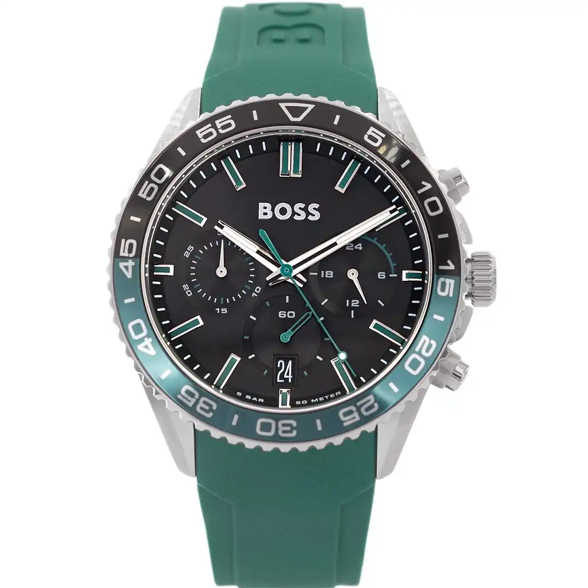 1514246-original-hugo-boss-men-watch-green-rubber-strap-black-dial-quartz-battery-runner-egypt_3 Hugo Boss Watch For Men 1514246 - الصورة 1