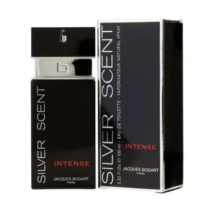 Jacques Bogart Silver Scent Intense Eau de Toilette 100ml original men fragrance bottle
