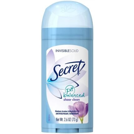 Secret Invisible Solid Sheer Clean Deodorant Stick 73g original women product